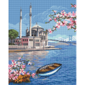 Кристальная мозаика (алмазная вышивка) "ФРЕЯ" "Стамбул в цветах весны" 40 х 50 см